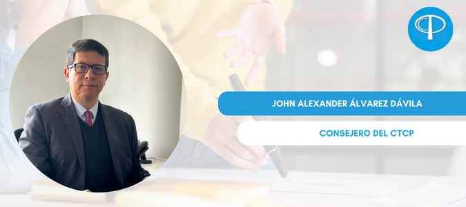 Imagen principal de la noticiaJohn Alexander Álvarez Dávila es designado como consejero del CTCP