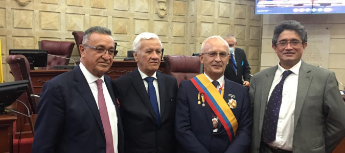 Imagen principal de la noticia Consejeros del CTCP acompañaron al contador General de la Nación en la ceremonia de condecoración con la Orden de la Democracia Simón Bolívar