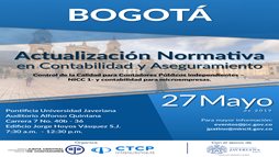 evento Actualización Normativa en Contabilidad y Aseguramiento - cerrado
